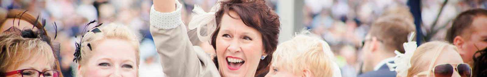 Ladies enjoying a day at the races